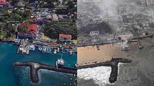 هاواي: مقتل العشرات في حرائق ضخمة وتشريد الآلاف