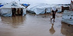 عاصفة هوائية وأمطار غزيرة تضرب فلسطين.. تحذيرات شديدة من "كارثة" في خيام النازحين بغزة