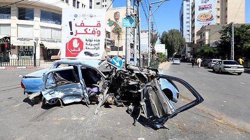 وفاة طفل وإصابة آخرين بعدة حوادث سير في قطاع غزة
