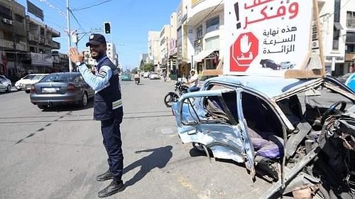 المرور بغزة: 20 إصابة في 52 حادث سير خلال الأسبوع الماضي