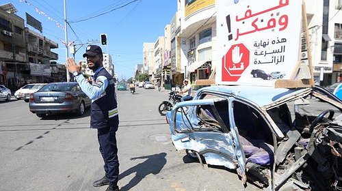 وفاتان وعشرات الإصابات بحوادث سير في قطاع غزة