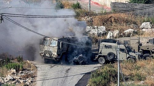 قناة عبرية تنشر لقطات حصرية لتعرض جنود الاحتلال لكمين عبوات ناسفة في جنين