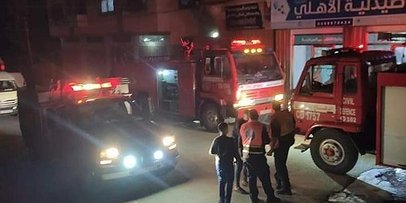الدفاع المدني: إصابة طفيفة جراء حريق بالنصيرات